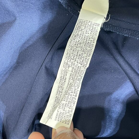 ZARA Basic Collection Top Womens Small Navy Peplum Loose Botton - Picture 14 of 14